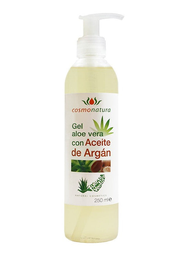 COSMO Aloe & Argan Hautgel - Gel Aloe 100% & Aceite Argán, 250 ml