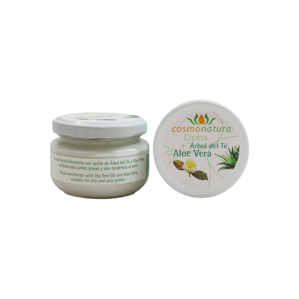 COSMO Gesichtscreme Teebaumöl-Aloe - Crema Árbol Té-Aloe, 120 ml