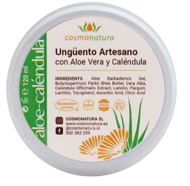 Cosmonura Crema ungüento Aloe-Calendula, 120 ml