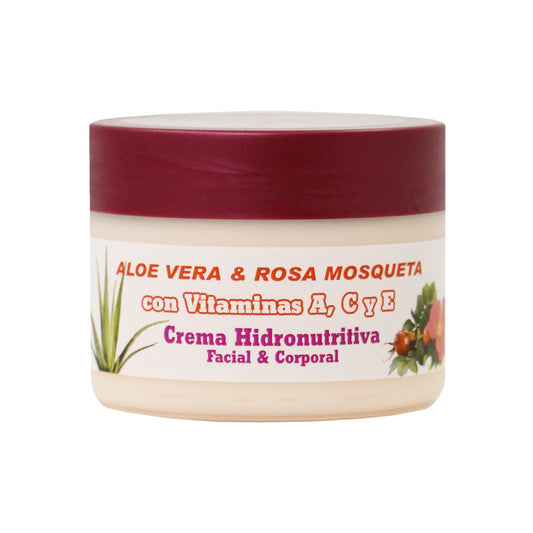 Moisturizing cream - Crema Aloe Vera/Rosa Mosqueta, 250 ml