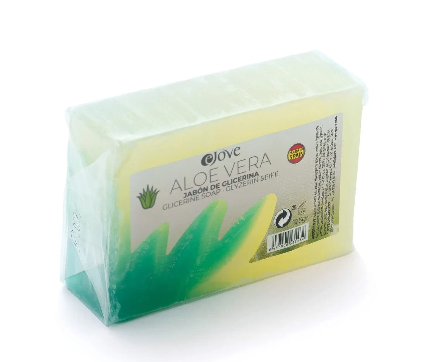 eJove Aloe-Vera-Seife - Jabón Aloe Vera, 125 g