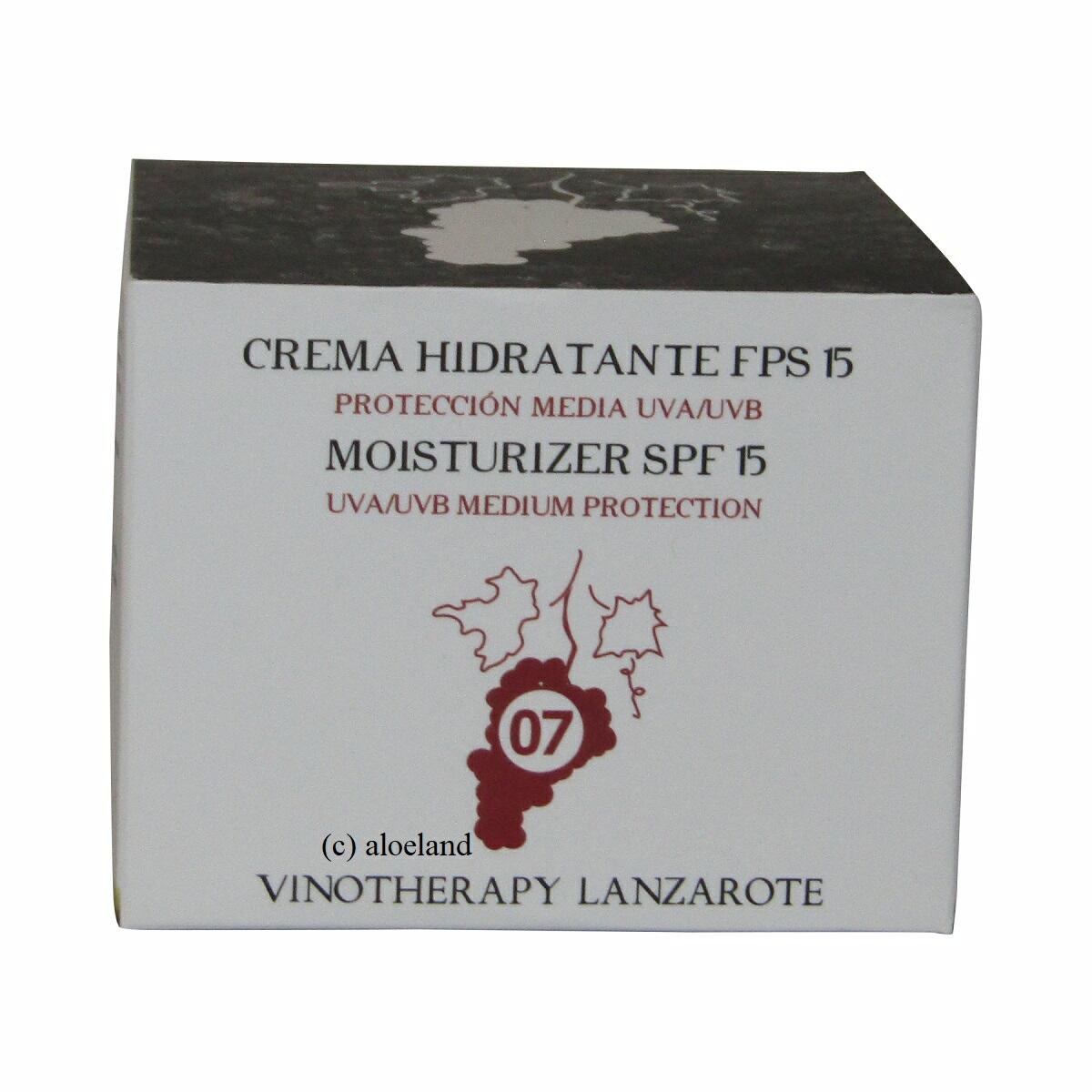 aloe+ Gesichtscreme LSF 15 - Crema Hidratante VINO, 50 ml