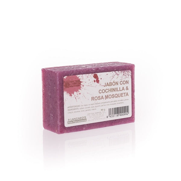 aloe+ soap with cochineal - Jabón Cochinilla, 100 g