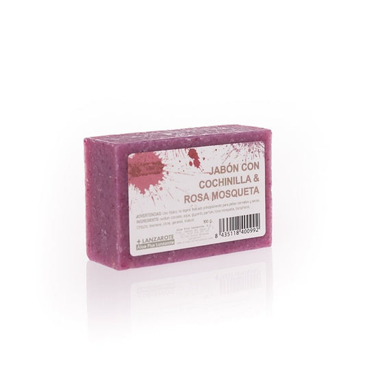 aloe+ soap with cochineal - Jabón Cochinilla, 100 g