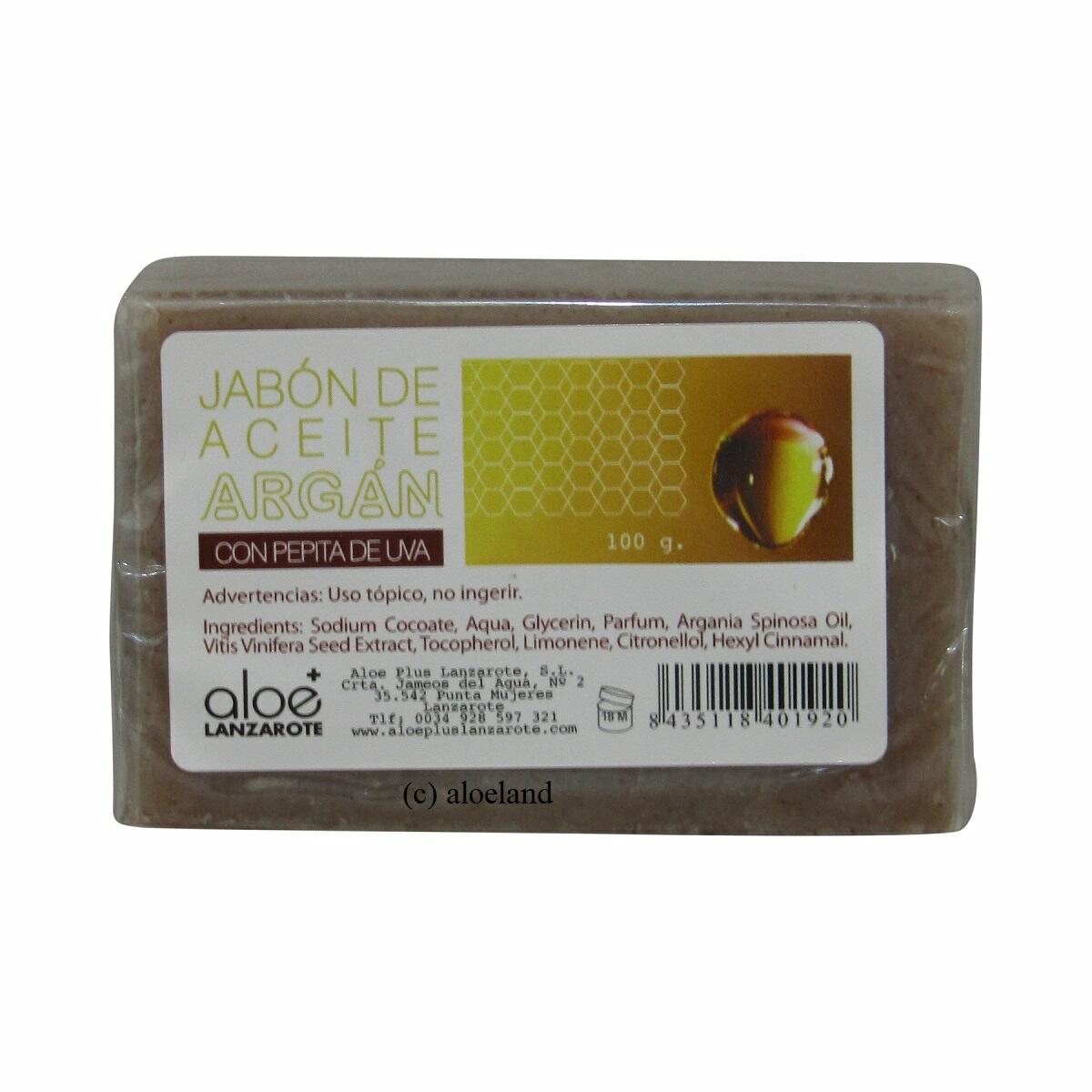 aloe+ argan oil soap - Jabón Aceite Argan, 100 g