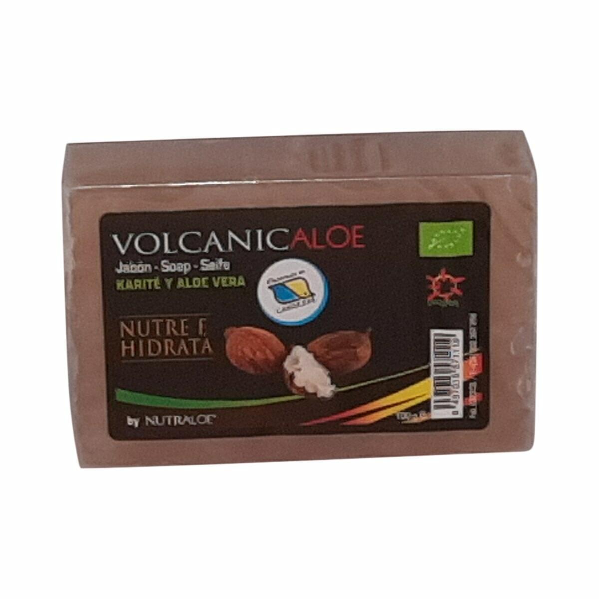 VolcanicAloe Aloe soap with shea butter - Jabón de Aloe y Karite, 100 g