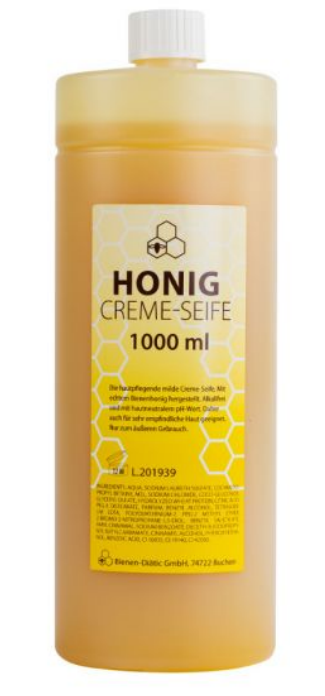 Honey cream soap, liquid soap