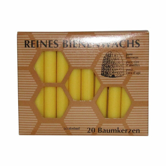 Beeswax tree candles, 20 pieces