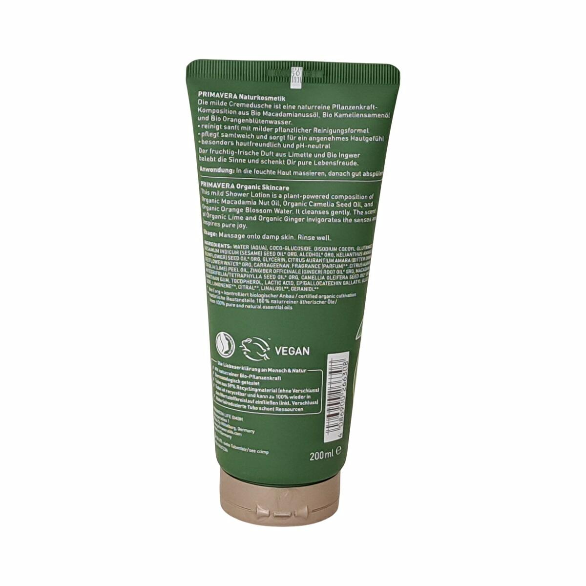 Cremedusche Lebensfreude mit Limette & Ingwer, 200 ml