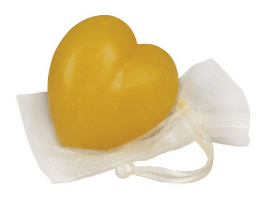 Honey Soap Heart Honey Scent (in organza bag), 45 g