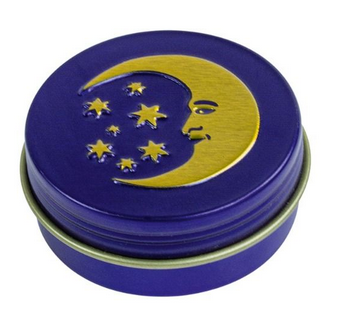 Lip balm in 14 ml jar with heart, moon, rose or sun motif