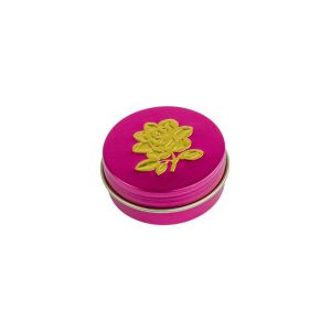 Lip balm in a 14 ml container with a heart, moon, rose or sun motif
