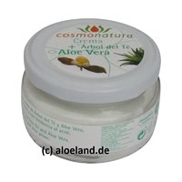 Cosmonatura Crema de Arbol de Té y Aloe Vera, 120 ml