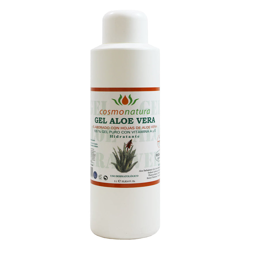 COSMO Aloe Vera Hautgel - Gel Aloe Vera ecológico 100% con Vits A y E, 250 ml