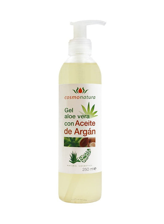 COSMO Aloe & Argan Hautgel - Gel Aloe 100% & Aceite Argán, 250 ml