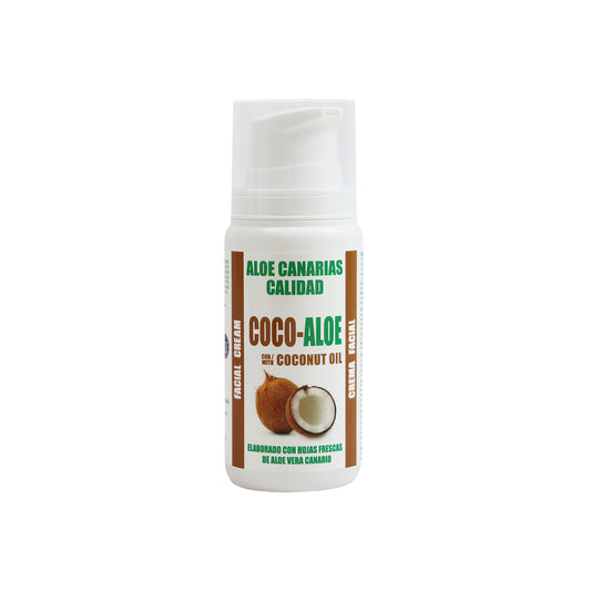 +aloeCanarias facial cream with coconut oil - Crema Facial Coco-Aloe, 100 ml
