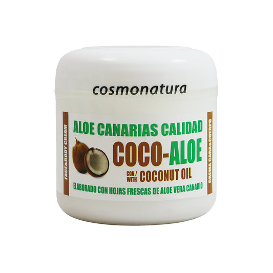 +aloeCanarias Face &amp; Body Cream Coconut Oil - Crema Cara Cuerpo Coco, 300 ml