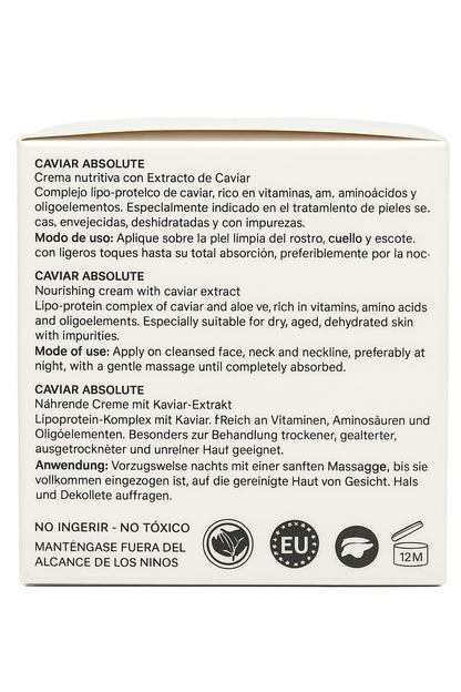 COSMO Gesichtscreme Kaviar - Crema Caviar Nutritiva, 50 ml
