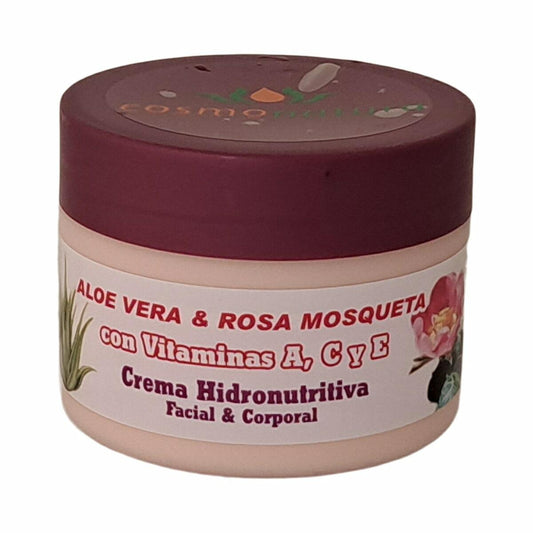 Moisturizing cream - Crema Aloe Vera y Rosa Mosqueta, 250 ml