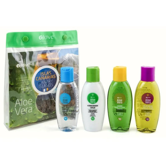 Necessaire: Conditioner + Shampoo + Duschgel + Körperöl, 4 x 100 ml