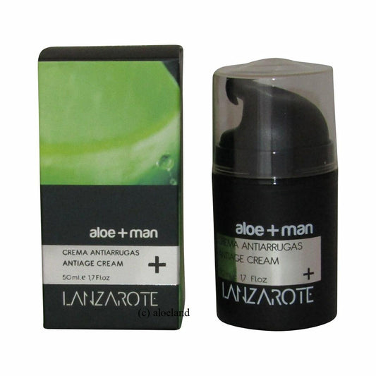 aloe+ Anti-Aging Cream for Men - Man Crema Antiarrugas, 50 ml