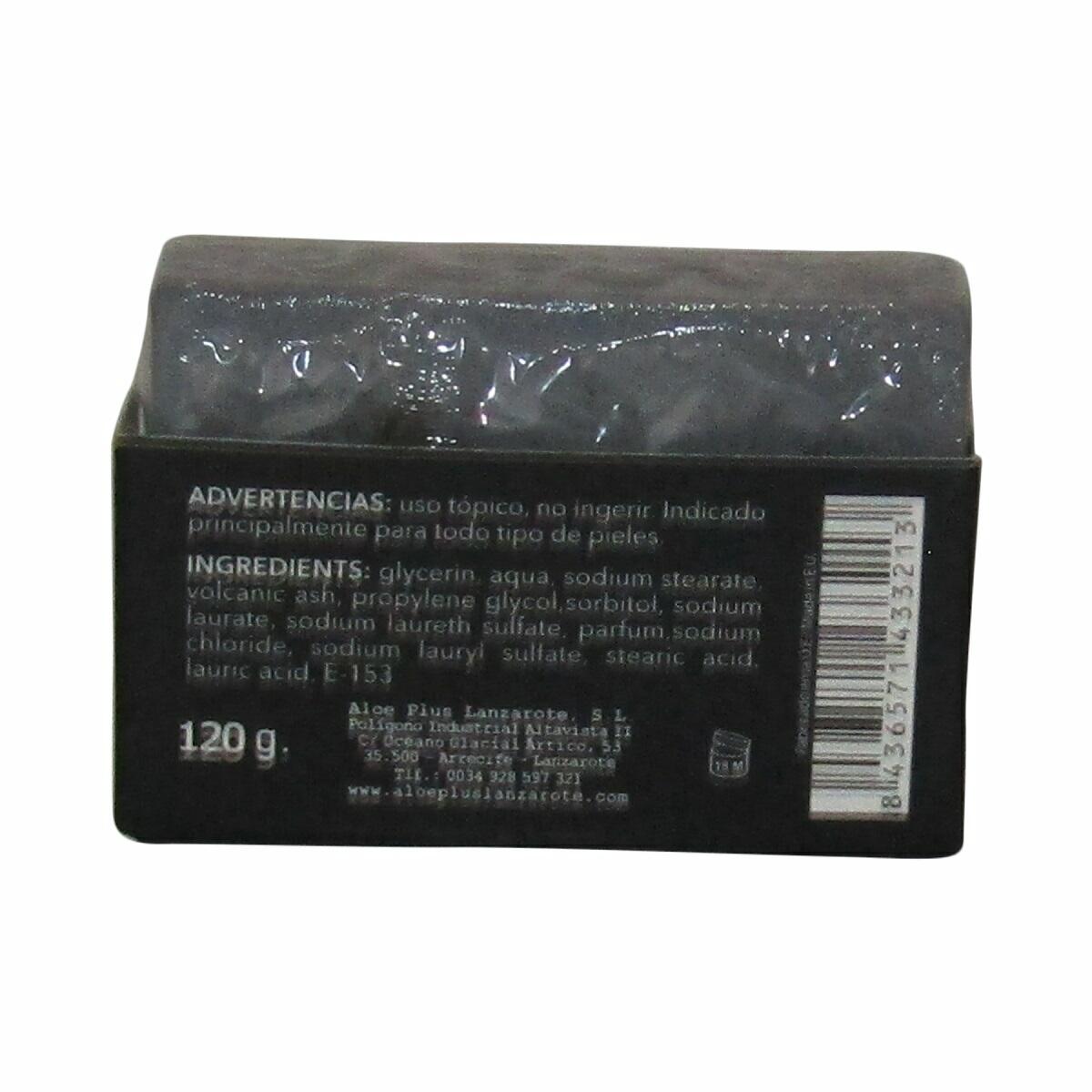aloe+ soap from volcanic ash - Jabón de ceniza volcanica, 120 g