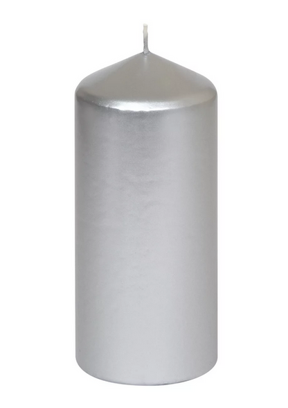 Steinhart Pillar Candle Edelglanz 130/57 silver